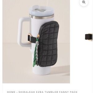 Shiraleah Ezra Tumbler Fanny Pack. Black. NWOT.